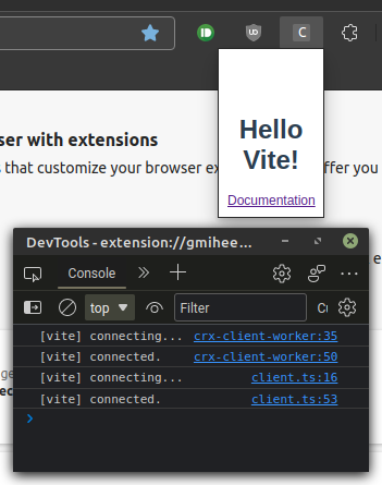 Vite CRXJS Chrome Extension Popup
