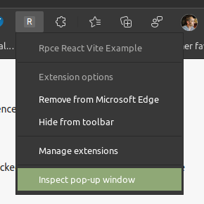 Chrome Extension icon context menu